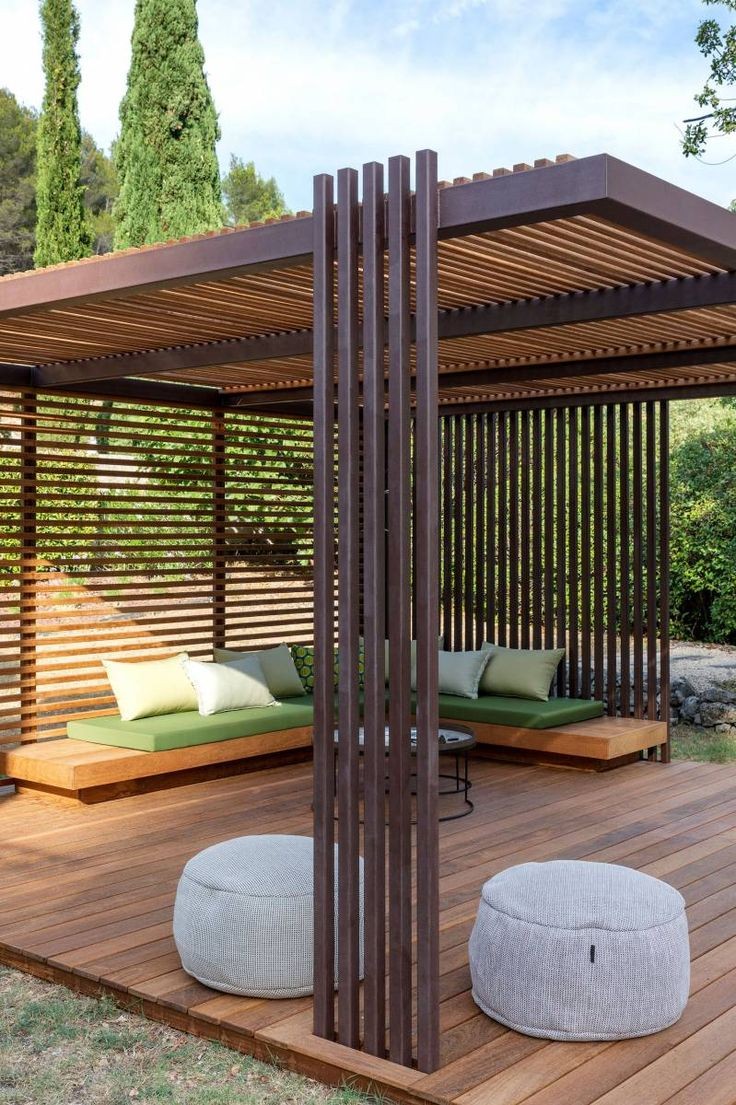 Pergola et espace extérieur